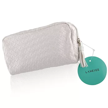 LANEIGE 蘭芝 氣質編織包(白色)(18.5x8x11cm)
