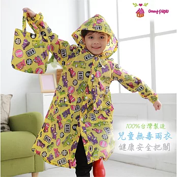 【Anny pepe】兒童工程車無毒雨衣_100%台灣製造110黃
