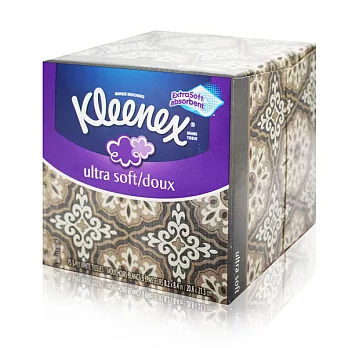 【美國 Kleenex】頂級柔棉盒裝面紙75抽(花色隨機出貨)