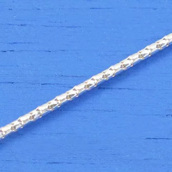 維克維娜 16吋純銀節紋蛇鍊。義大利925純銀單鍊