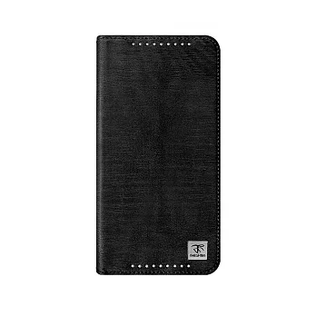 【Metal-slim】HTC One X9 dual sim 超薄流星紋TPU內層(車邊)站立皮套黑