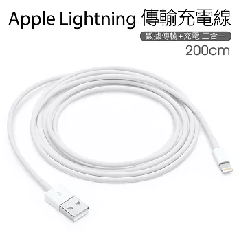 原廠傳輸線 蘋果Apple Lightning 8pin iPhone 5 6 6Plus 原廠傳輸線 充電線 200公分