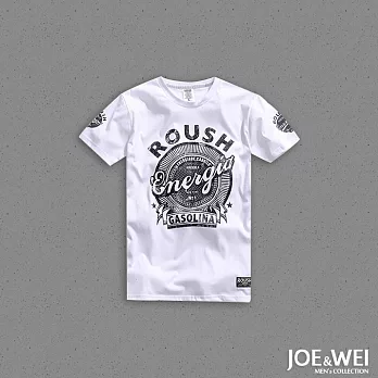 【JOE & WEI】美式圖標印花短TEE(2色)-M-XL　M白