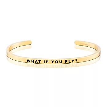 MANTRABAND 手環 WHAT IF YOU FLY 勇敢飛翔吧 金色