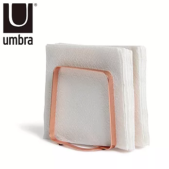 UMBRA 簡約幾何餐巾架 玫瑰金