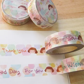 小蘑菇紙膠帶－小問候