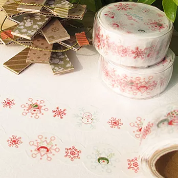 小蘑菇紙膠帶－冬日雪花