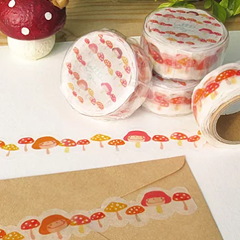 小蘑菇紙膠帶－蘑菇排排站