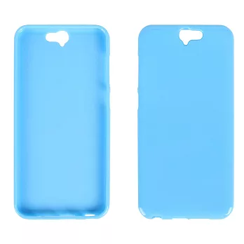 【BIEN】HTC One (A9) 亮麗全彩軟質手機殼(粉藍)