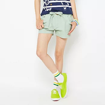 TOP GIRL-蝴蝶結休閒短褲M綠