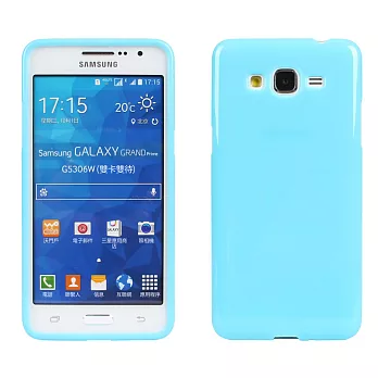 【BIEN】SAMSUNG Grand Prime 大奇機 亮麗全彩軟質手機殼(粉藍)