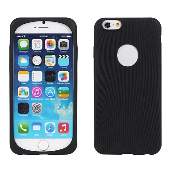【BIEN】iPhone 6 Plus/6s Plus 手感矽膠全包軟質手機殼(黑)