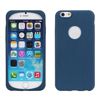 【BIEN】iPhone 6 Plus/6s Plus 手感矽膠全包軟質手機殼(藍)
