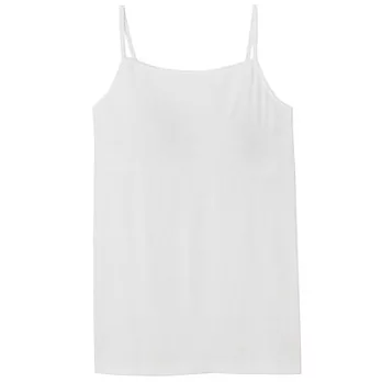 [MUJI無印良品]女棉混內裏網織涼感舒適有杯細肩帶XL白色