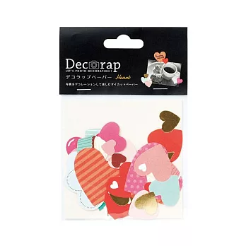 【MARK’S】Decorap 相本裝飾素材(30入)_愛心