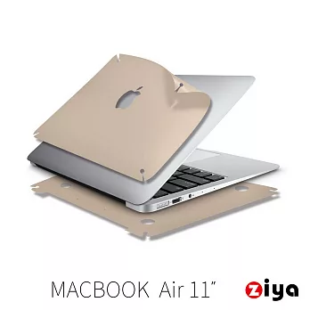 [ZIYA] Apple Macbook Air 11.6吋 機身貼膜/機身保護貼 (奢華皇金款 上蓋+底蓋)