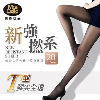 《瑪榭》20丹新強撚紗T型全透透膚絲襪/褲襪M 膚