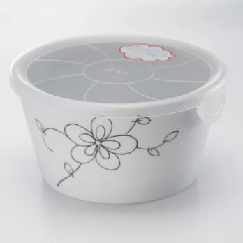 【西海陶器】有田燒微波碗575ml_花卉