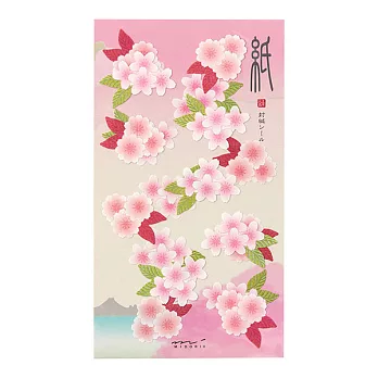 MIDORI和風貼紙-櫻景色(2枚入)