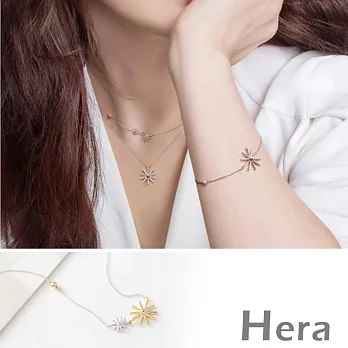 【Hera】赫拉 太陽的後裔宋慧喬款雙色太陽花手鍊(銀色)
