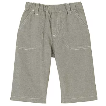 [MUJI無印良品]兒童有機棉牛津布五分褲卡其110卡其