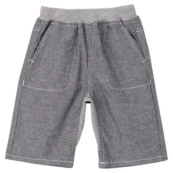 [MUJI無印良品]幼兒有機棉牛津布五分褲深藍80深藍