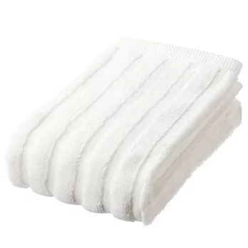 [MUJI無印良品]有機棉稜紡面用巾柔白