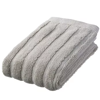 [MUJI無印良品]有機棉稜紡面用巾灰色