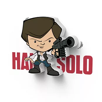 3D Light FX -3D立體迷你夜燈Starwars星際大戰韓蘇洛 Han Solo
