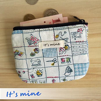 It’s mine 零錢包系列-我的裁縫天空-藍