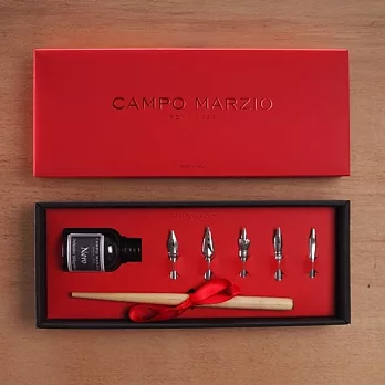 【CAMPO MARZIO】義大利精緻沾水筆禮盒(Red)