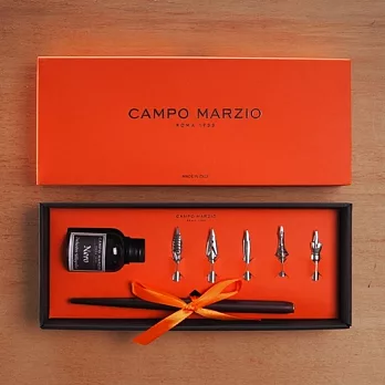【CAMPO MARZIO】義大利精緻沾水筆禮盒(Orange)