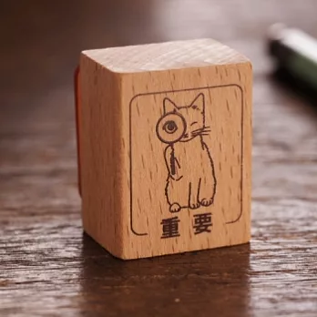【Pottering cat】貓咪木頭印章_重要
