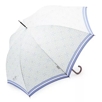 【Afternoon Tea】幾何花語晴雨兩用長傘 藍色