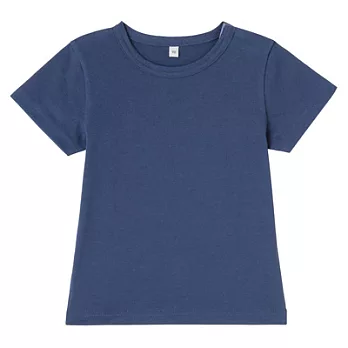 [MUJI無印良品]幼兒有機棉每日兒童服短袖T恤80藍色