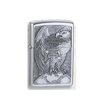 ZIPPO 200HDH231 哈雷傲視地球之鷹 打火機銀色