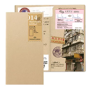 MIDORI Traveler’s Notebook Refill 014 補充包-牛皮紙(NEW)