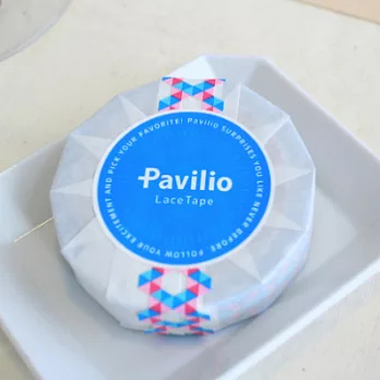 日本PavilioLaceTape風格膠帶_Standard系列_迷幻交叉(JAGGY BLUE)