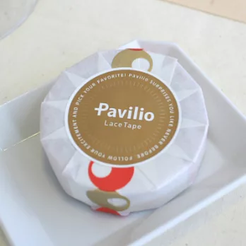 日本PavilioLaceTape風格膠帶_Standard系列_玉子寶石(GYOKU RED)