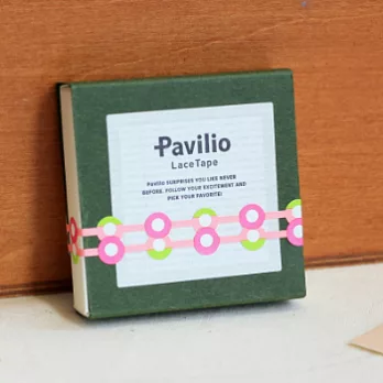 日本PavilioLaceTape風格膠帶_火柴盒系列_時光列車(BUTTON PINK)