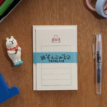 【Wa-Life】可愛插畫信紙組-泳圈北極熊