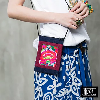【潘克拉】泰國刺繡手機包-F　彩色