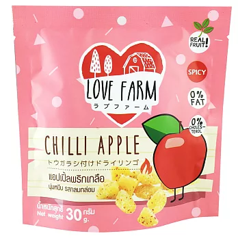 【LOVE FARM】就是愛檸檬 香甜蘋果乾30g-辣味