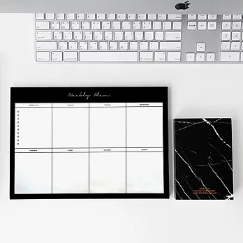 Dear Maison 極簡週計畫便條紙本-黑色