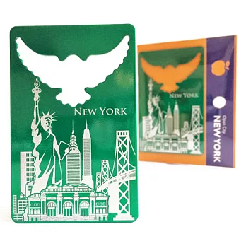 世界磁鐵開瓶卡-紐約綠