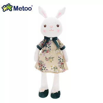 45cm提拉米兔雅風版-米色碎花裙