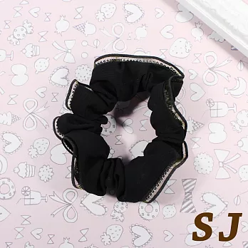 【SJ】粉嫩素色蕾絲圈束2入-黑色