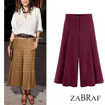 【BR】九分寬口西裝褲-共3色(L-2XL可選)2XL酒紅色