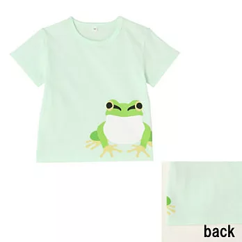 [MUJI無印良品]幼兒有機棉印花T恤80青蛙