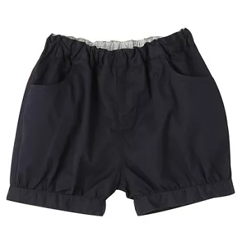[MUJI無印良品]幼兒棉混高密織短褲90深藍